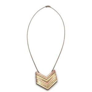 Madewell Arrowstack Chevron Mixed Metals Necklace